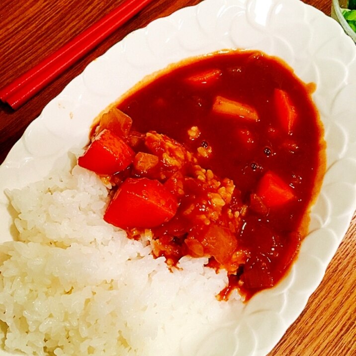 家にあるもので☆野菜だけのハヤシライス